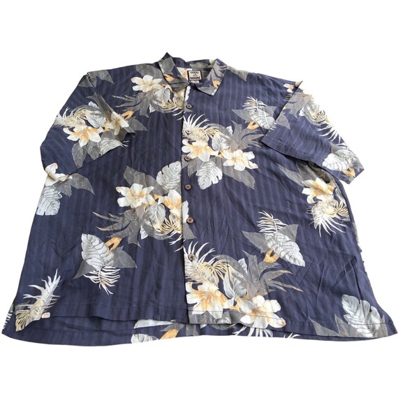 Tommy Bahama Mens Aloha Shirt 100% Silk Size XXL Floral Hawaiian Island Button - Picture 4 of 10